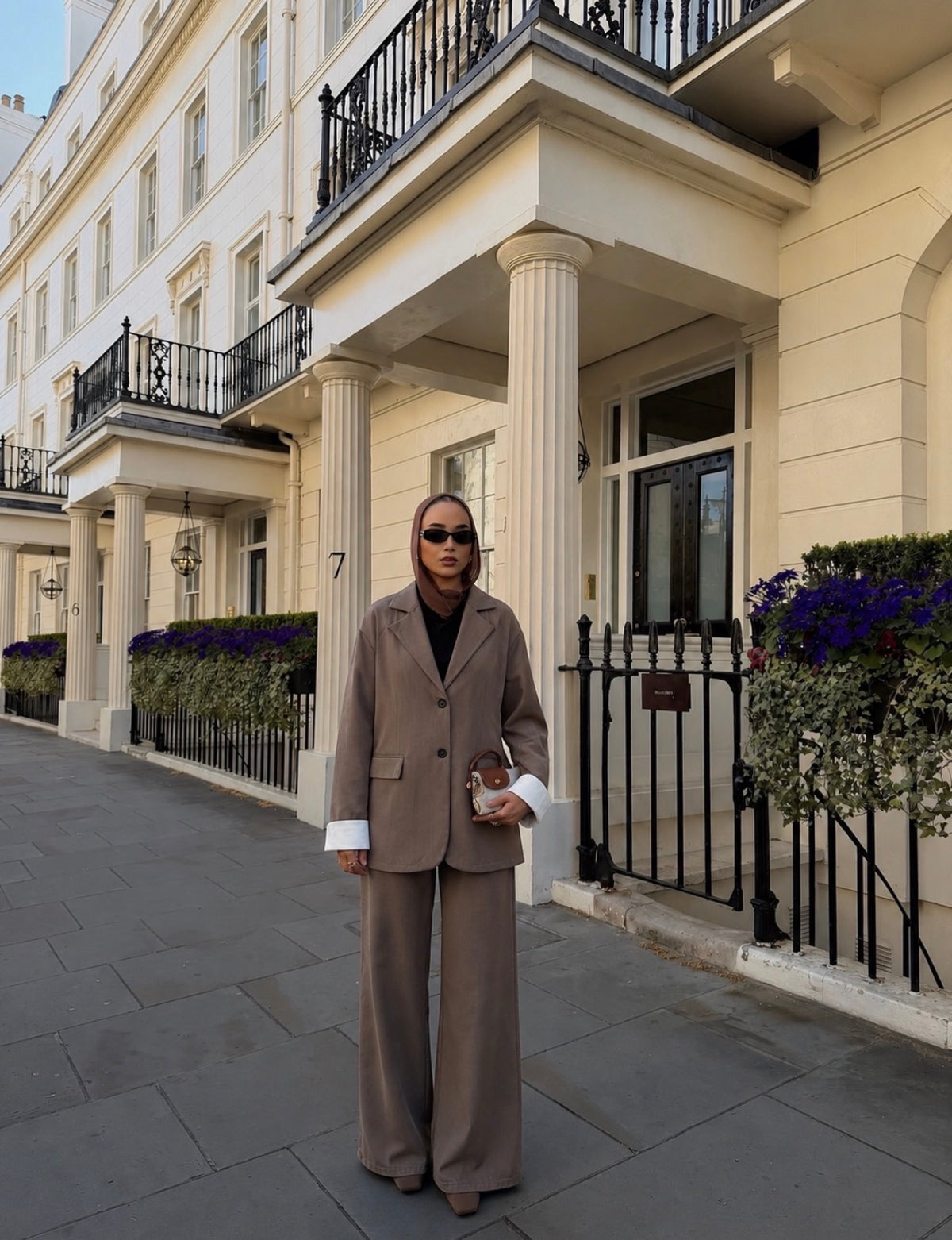Taupe Blazer Set