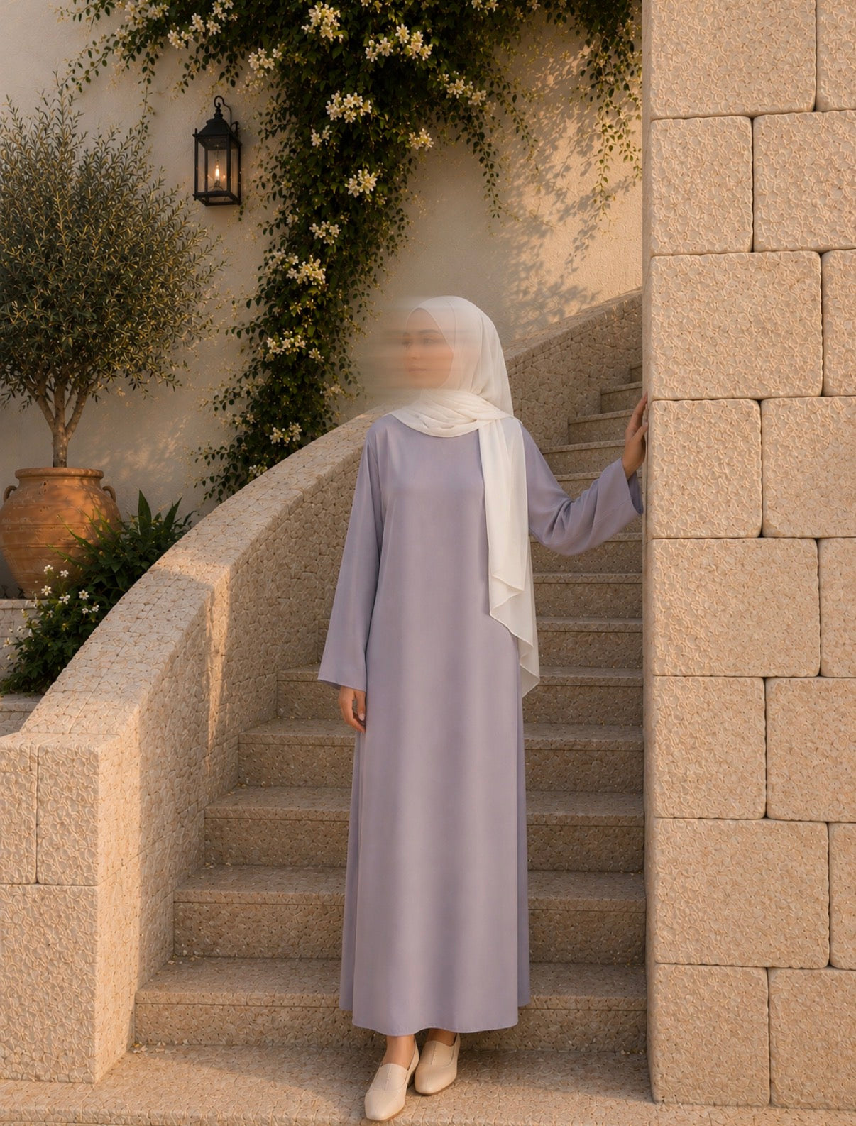 Noor Grey Abaya