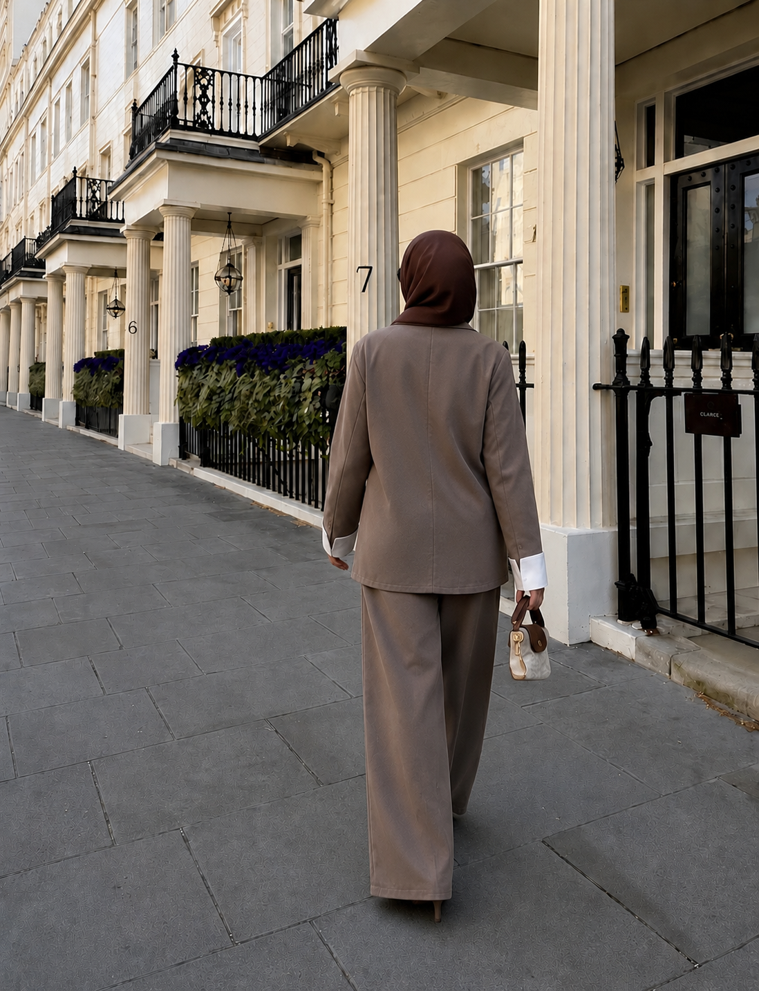 Taupe Blazer Set