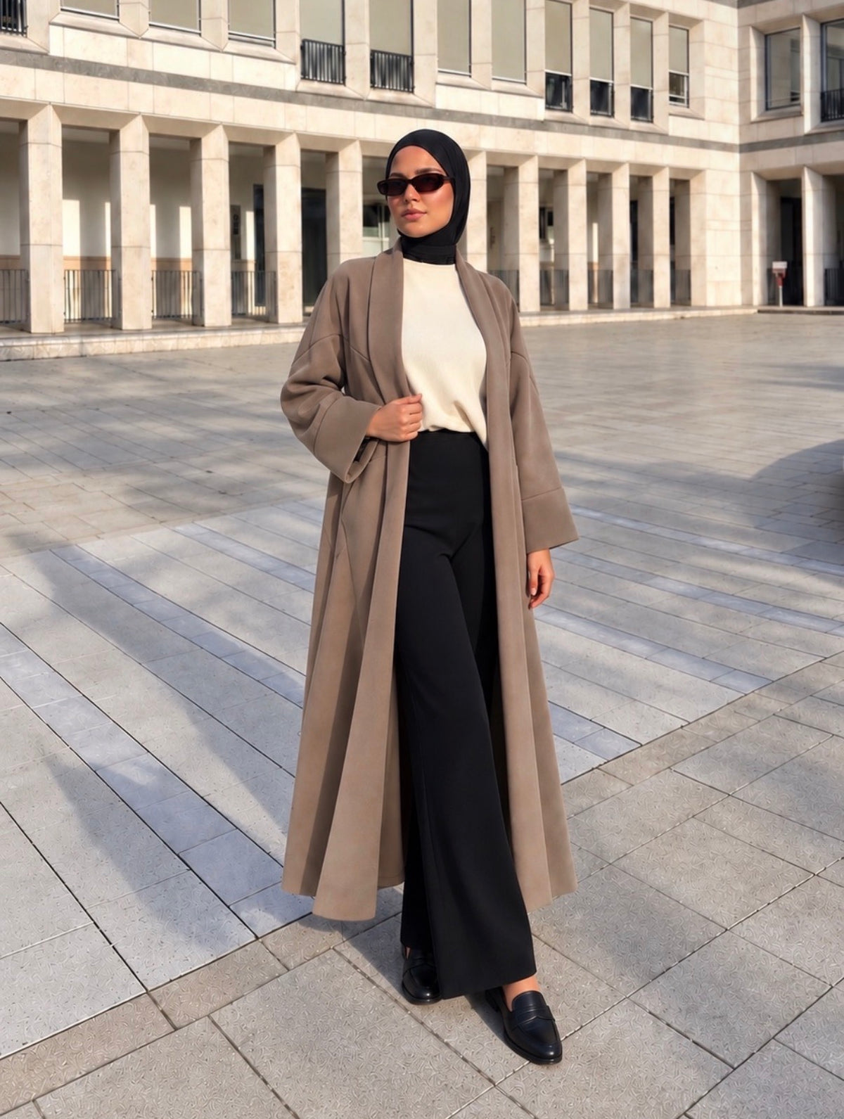 Taupe coat