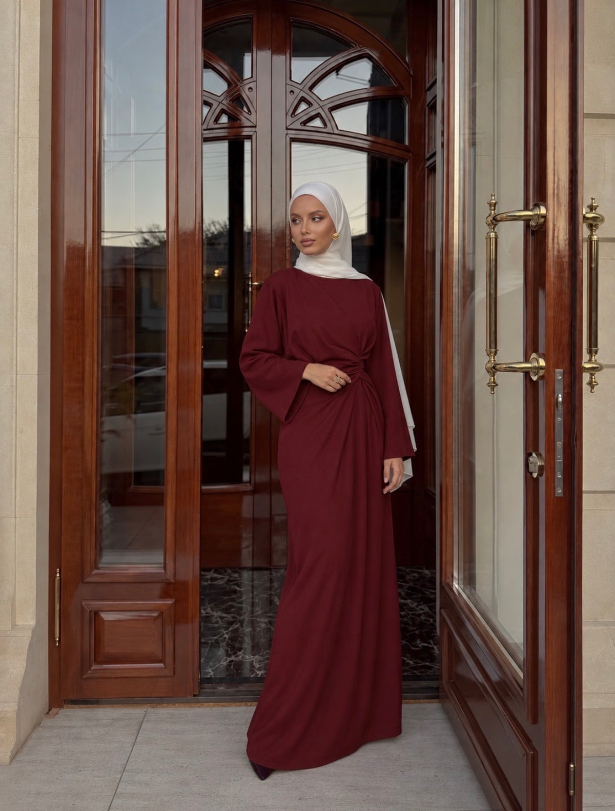 Lila Dress Burgundy