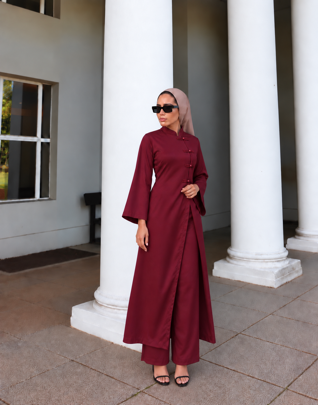 Jade Chinese-Inspired Two-Piece Set