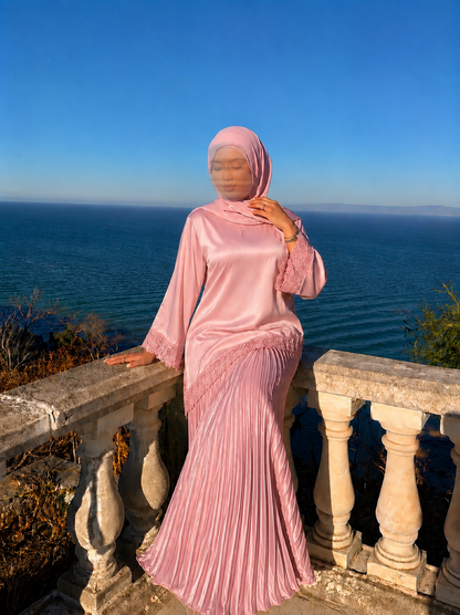 Lili Satin Set – Pink
