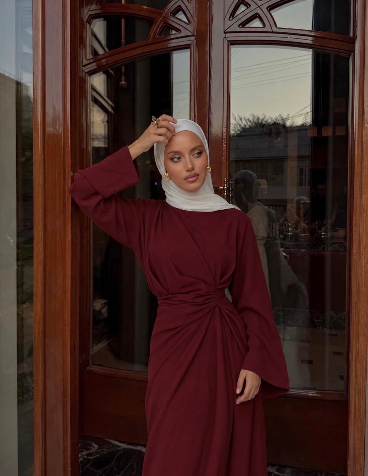 Lila Dress Burgundy