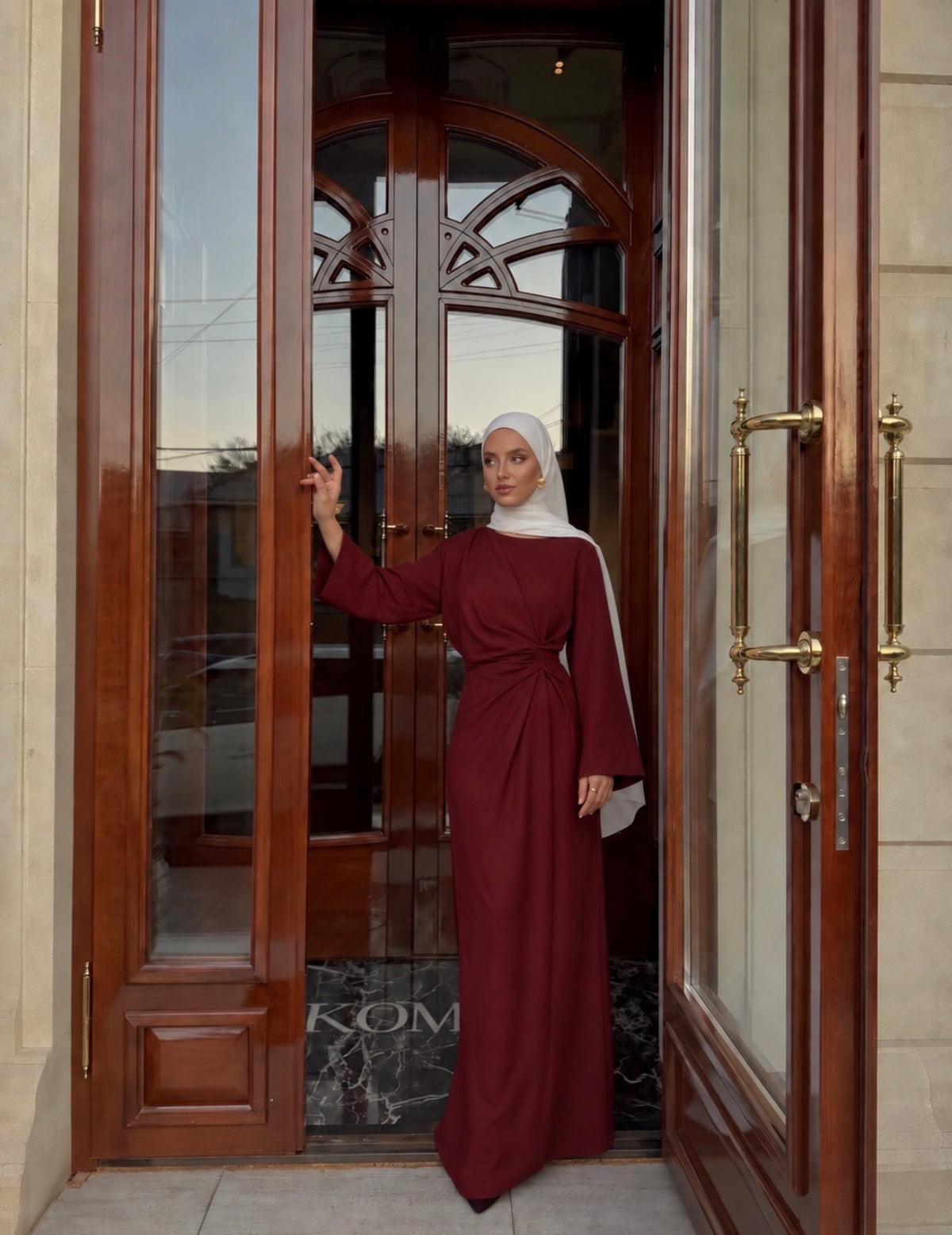 Lila Dress Burgundy