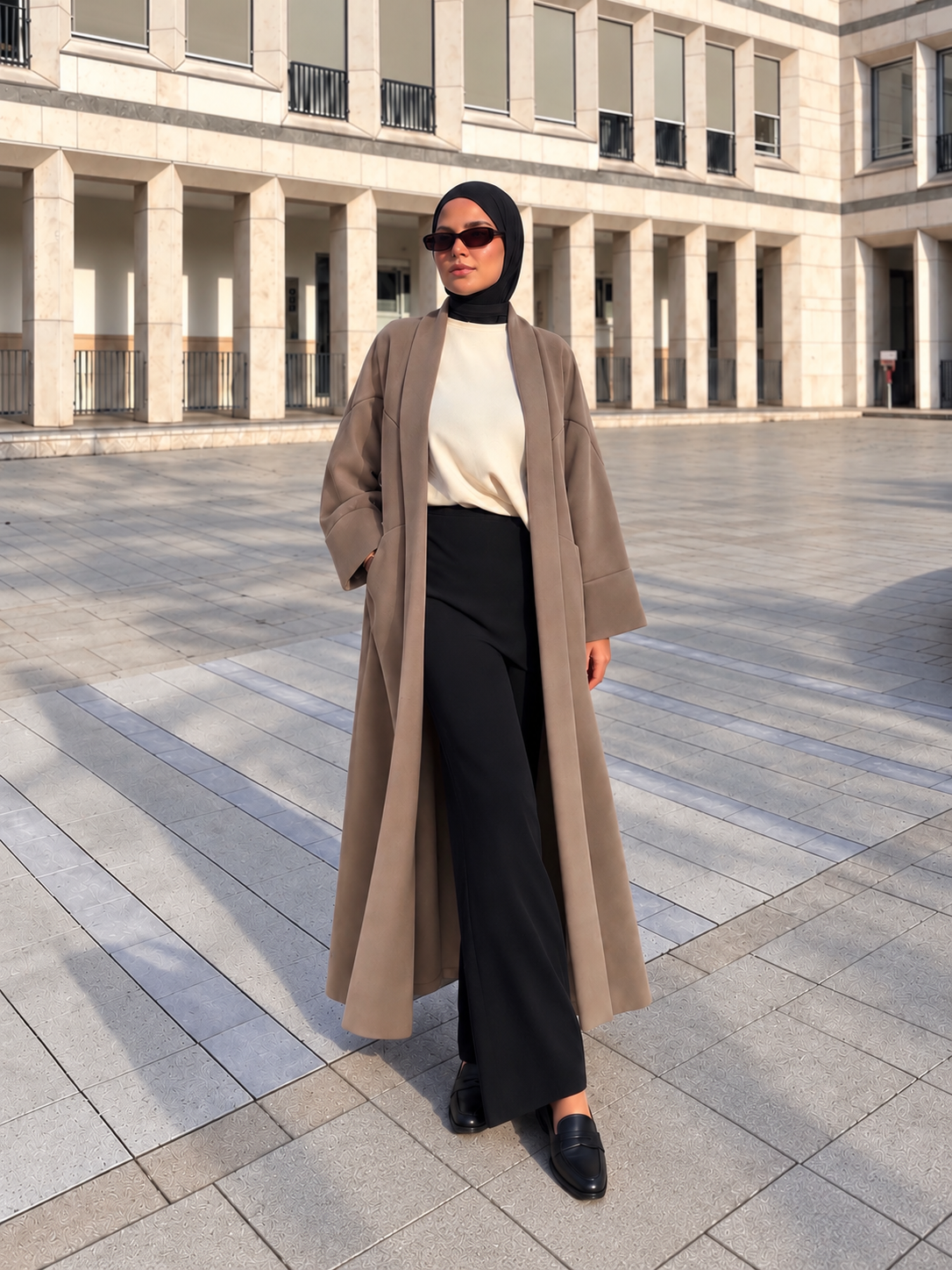 Taupe coat