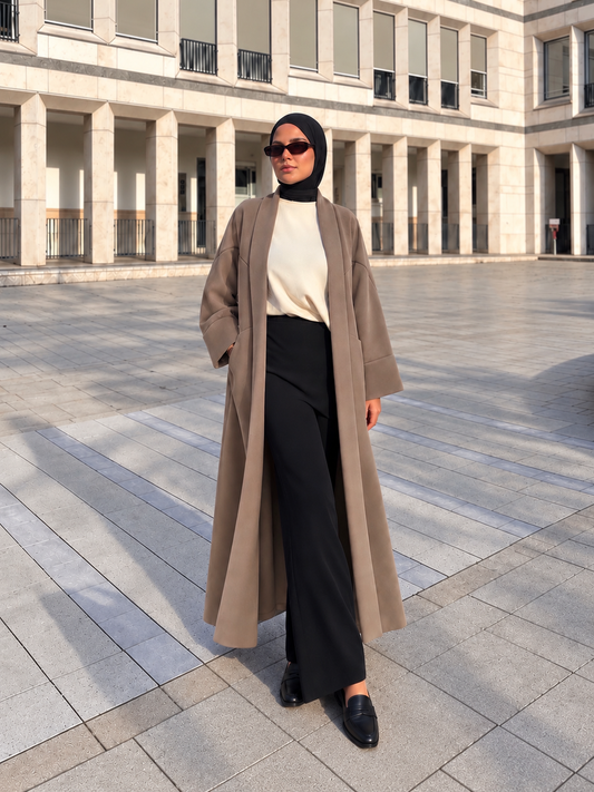 Taupe coat
